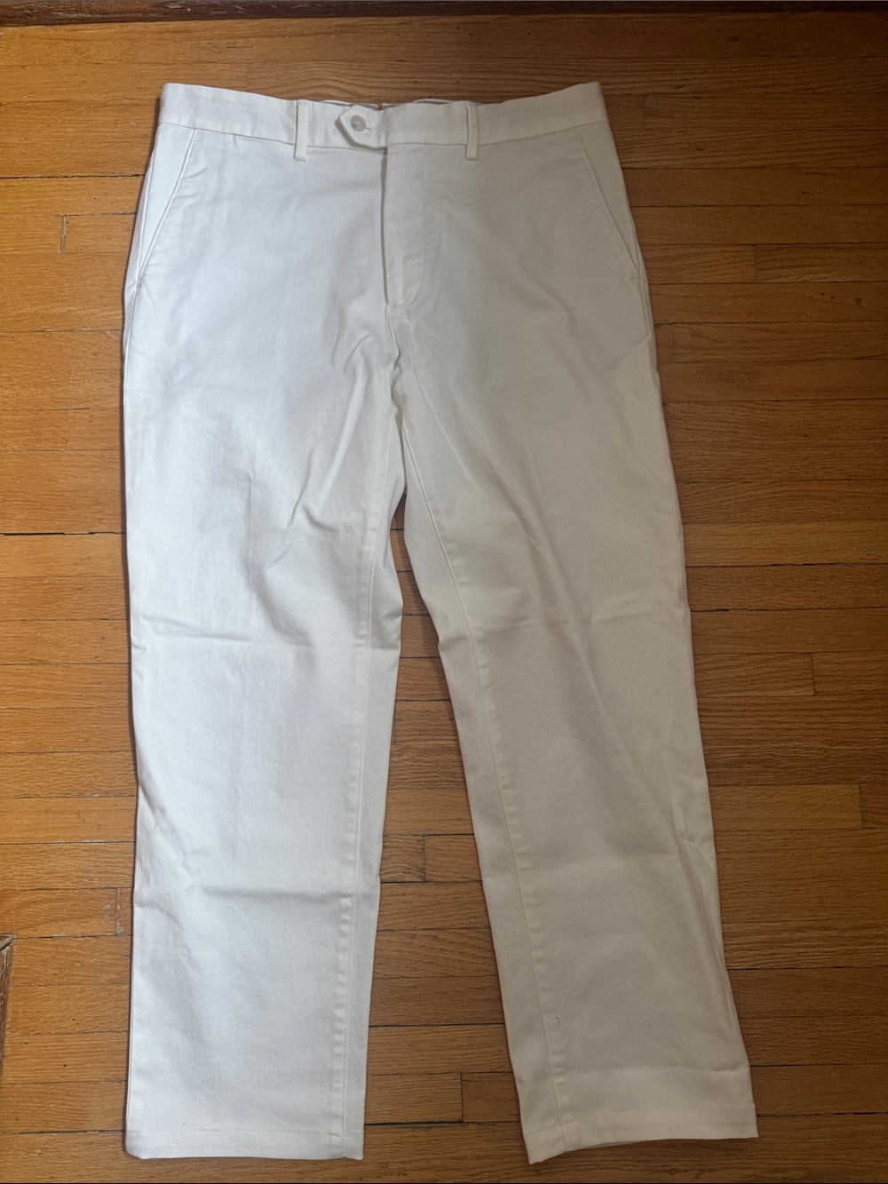 Suitsupply Cream/Off-White Chino Cotton Pants